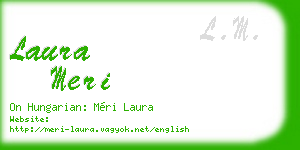 laura meri business card