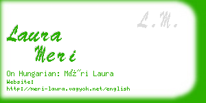 laura meri business card